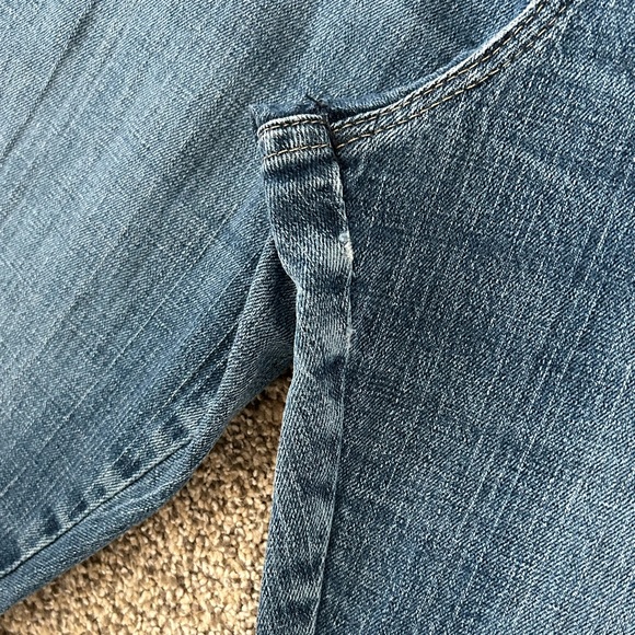 LEE RELAXED STRAIGHT LEG AT THE WAIST BLUE DENIM JEANS SIZE 12 M WOMENS - Picture 4 of 9